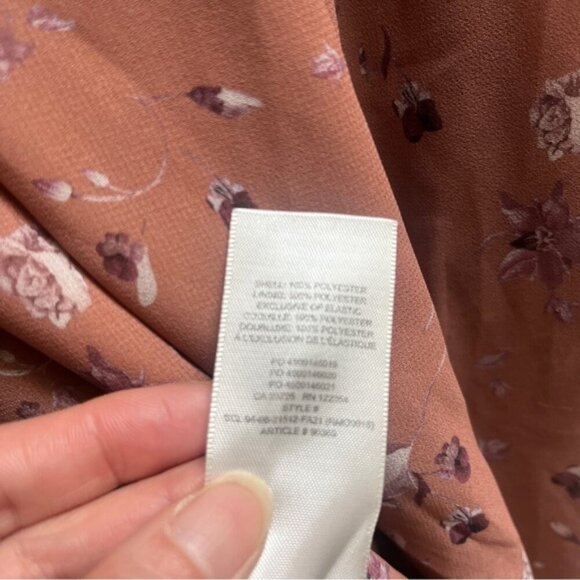 Wilfred Aritzia Alana floral babydoll dress Sz XXS - Picture 6 of 8